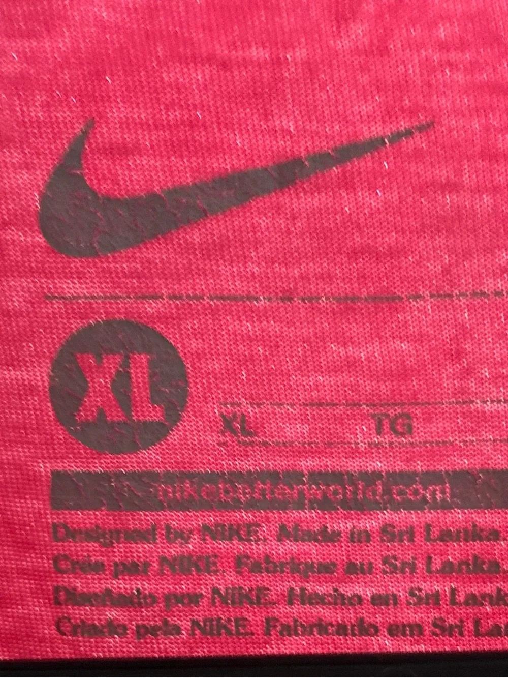 Nike Bright Pink Kids' Sneakers Popsicle Tee- size XL